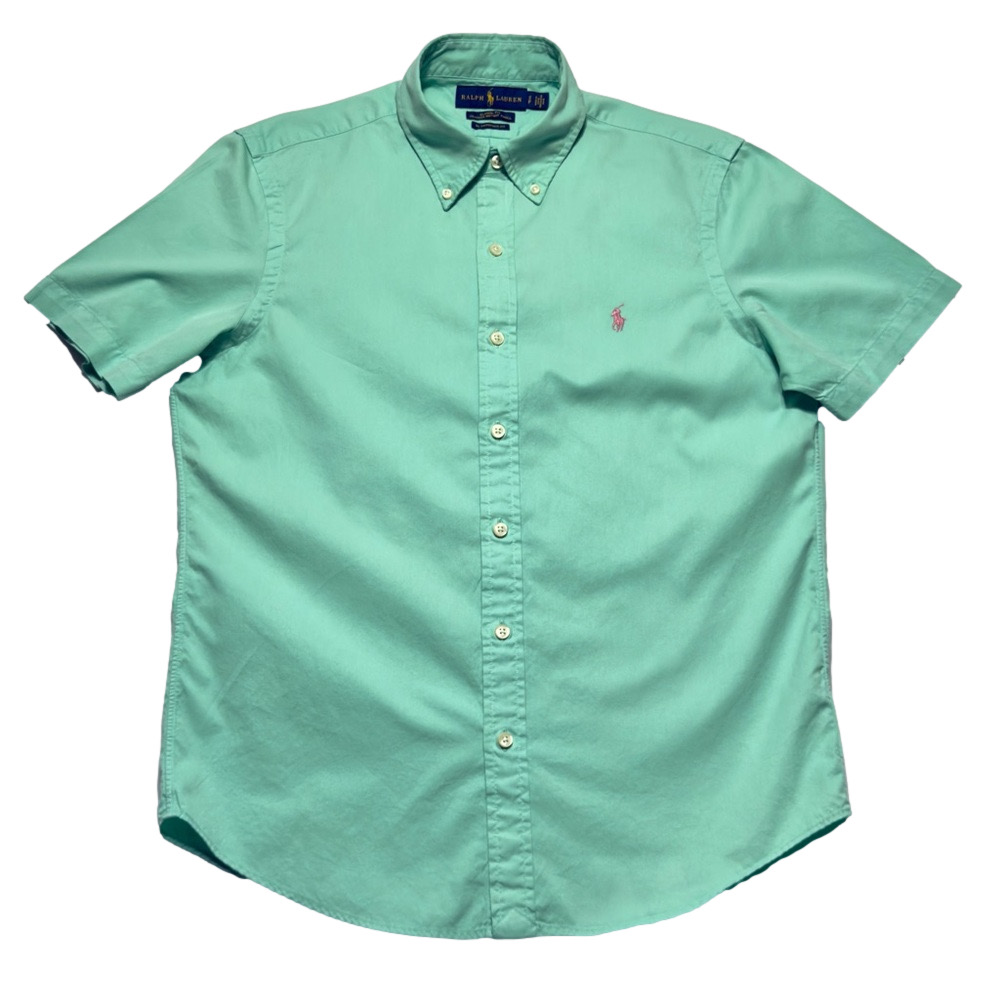 Ralph Lauren Shirt Mens SP Classic Fit Featherweight Twill RL Untucked Excellent